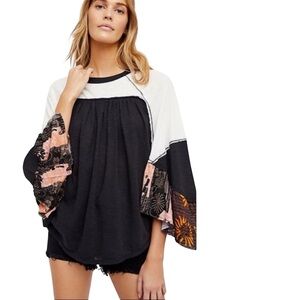 Free People Friday Fever Tee Top Size Medium